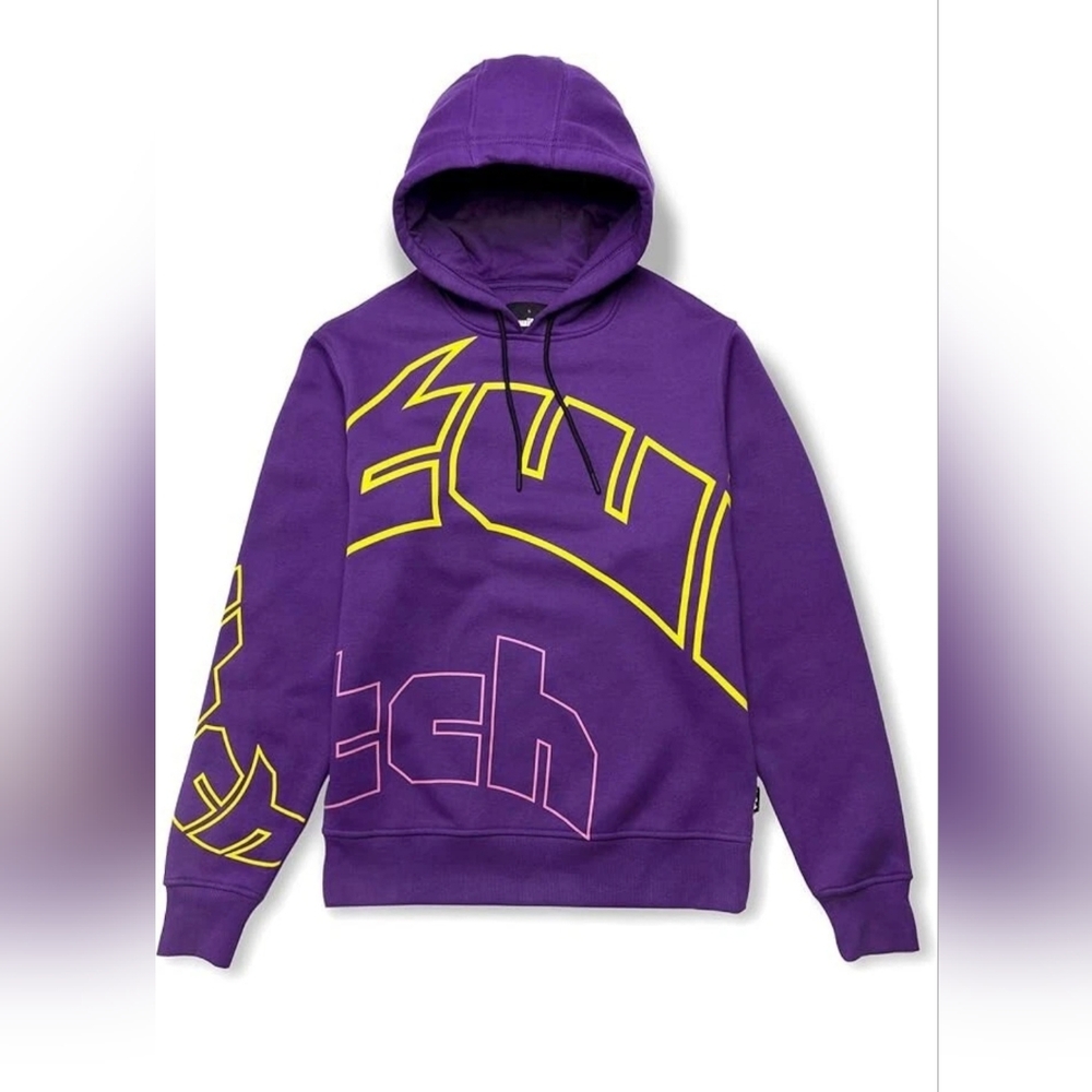 NWT Twitch Purple Fleece Hoodie Sweatshirt Size Medium